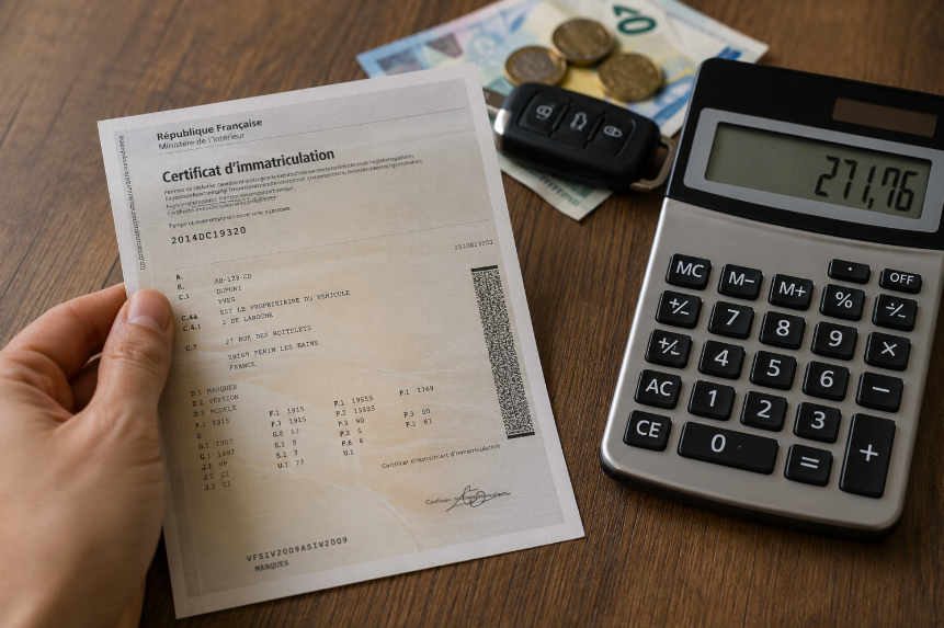 prix écrasement de carte grise
