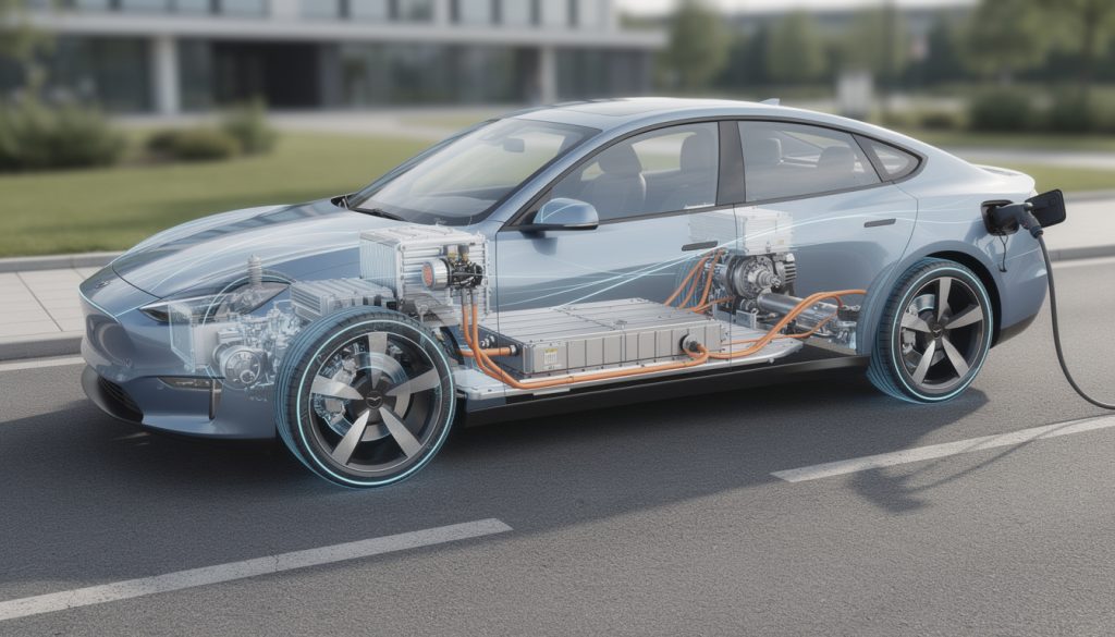 découvrez le fonctionnement d’une voiture électrique, de la batterie au moteur, ainsi que les principes de recharge et d’autonomie.