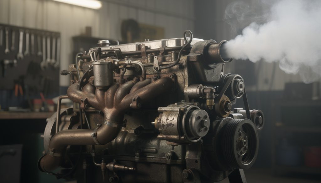 votre moteur diesel fume blanc ? découvrez les causes possibles, les signes à surveiller et les solutions pour éviter une panne.
